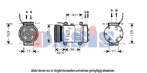 AKS DASIS Kompressori, ilmastointilaite 853560N